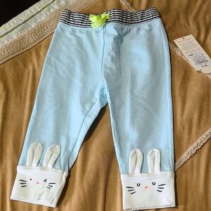 Cute Blue Bunny Baby Pants